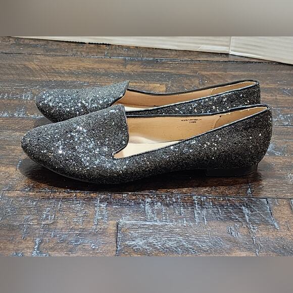 Topshop Black‎ glitter Moroccan flats size 7 - Picture 5 of 6
